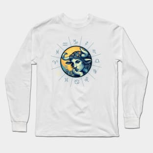 ZODIAC Taurus - Astrological TAURUS - TAURUS - ZODIAC sign - Van Gogh style - 9 Long Sleeve T-Shirt